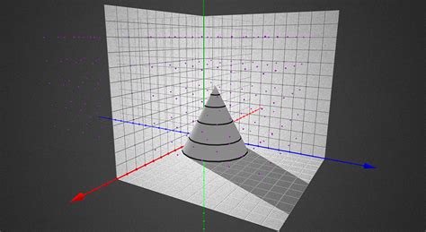 Térbeli koordináta rendszer 3D modell Mozaik digitális oktatás és