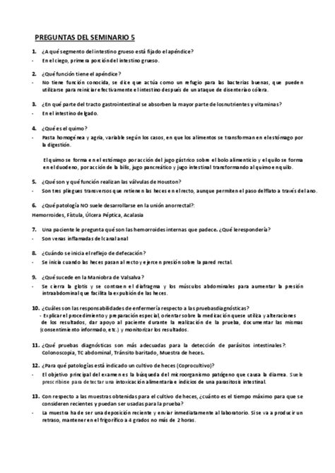 Preguntas Seminario 5 ADULTO II Pdf