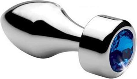 Plug Anal En Aluminium Avec Cristal Blauw Klein Toys Bol