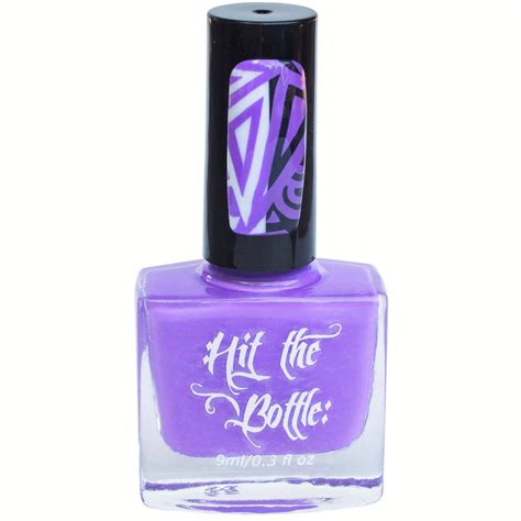 High Voltage Violet Hit The Bottle Neon Stamping Polish Lantern And Wren