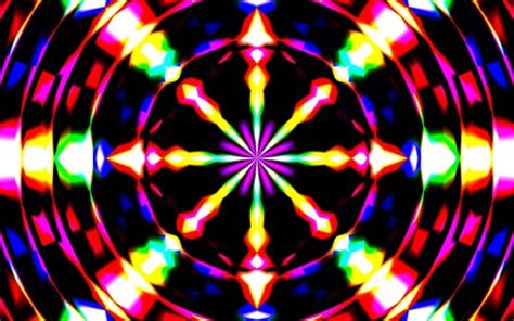 Colorful Rays Glow Circle Abstraction K Hd Abstract Wallpapers Hd