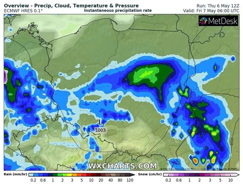 Pogoda na 7 maja 2021 Przelotny deszcz i popołudniowe burze w Polsce