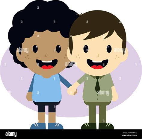 Adorable Gay Cartoon Character Stock Vector Image Art Alamy