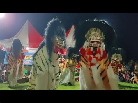 Aksi Rampak Barongan Singo Wahyu Joyo Live Pasar Malam Puledagel Youtube