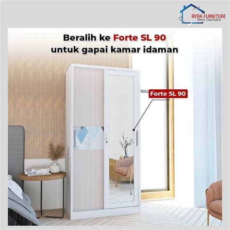 Jual ACTIV FORTE SL 90 LEMARI PAKAIAN BESI 2 PINTU SLIDING LEMARI