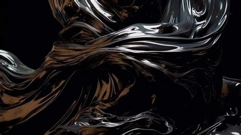 Premium AI Image | A black and silver background with a black ...