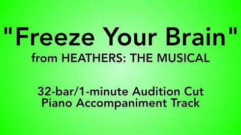 Freeze Your Brain From Heathers The Musical Bar Minute