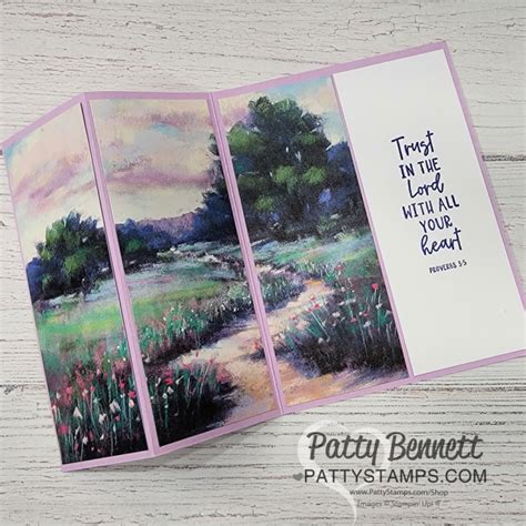 Meandering Meadow Triptych Card By PattyBennett At Splitcoaststampers