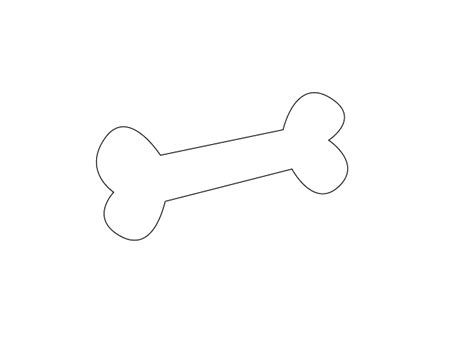 Dog Bone Outline Clip Art at Clker.com - vector clip art online, royalty free & public domain