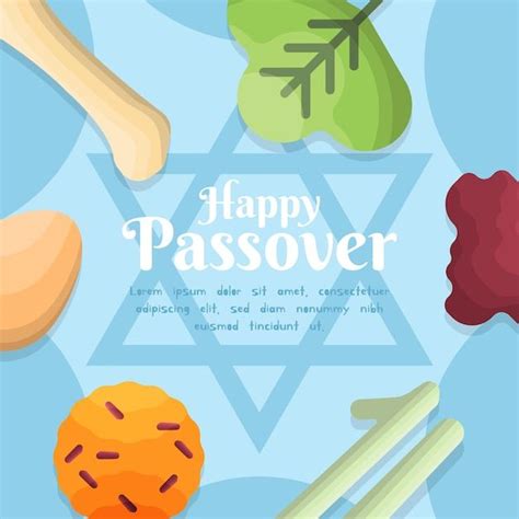 Free Vector Flat Design Passover Concept Vector Free Design Flat