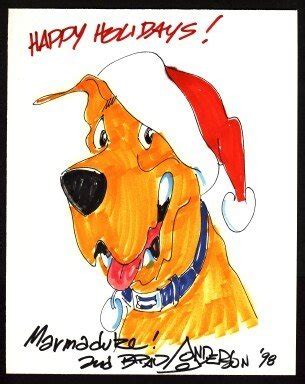 MARMADUKE - AUTHENTIC CARTOON - SIGNED by BRAD ANDERSON | #75121827