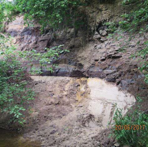 The Gipka outcrop in NW Latvia (57 0 34' 36''; 22 0 37' 31''; photo: A ...