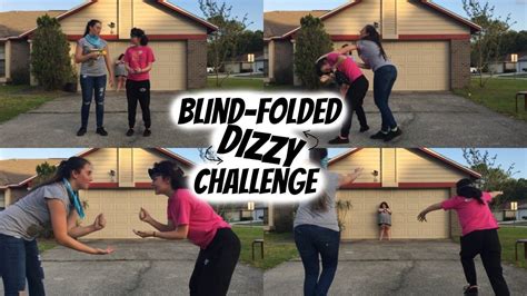 Blind Folded Dizzy Challenge Youtube