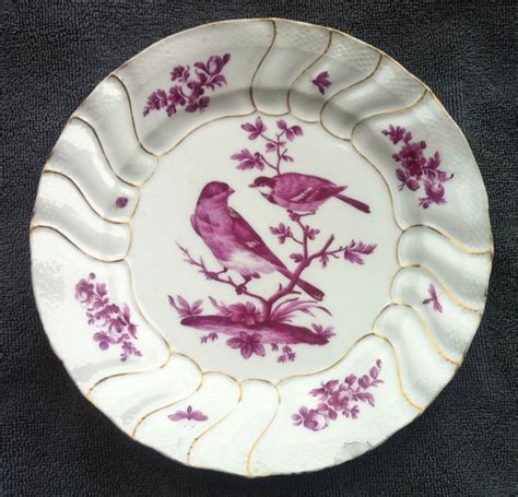 Assiette D Cor D Oiseaux Branch S En Porcelaine De Tournai