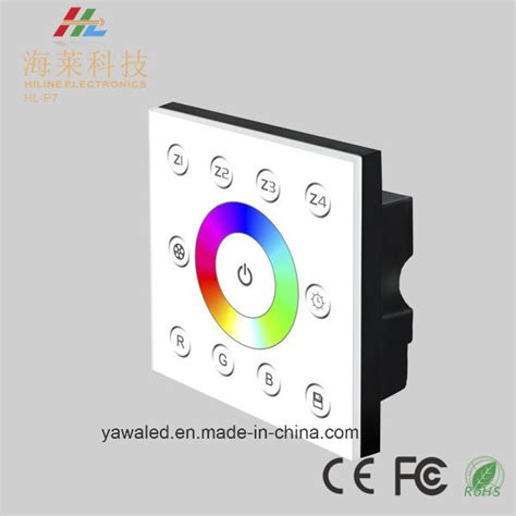 Wall Mounted V Dc Zone Rgbw Ch Dmx Ch Led Touch Panel