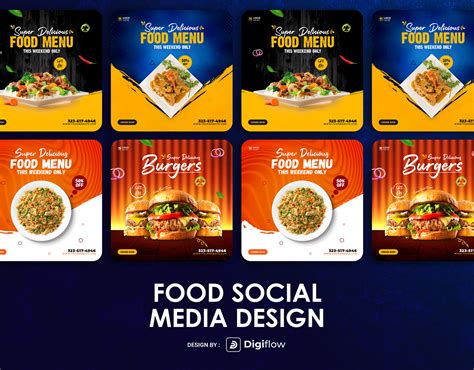 social media food  behance