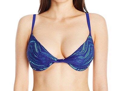 Christina Crochet Passion Underwire Push Up Bra Bikini Top Size 8 10 12