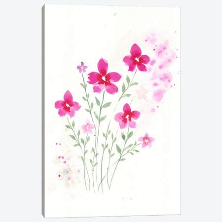 Simple Flowers Canvas Art by FNK Designs | iCanvas