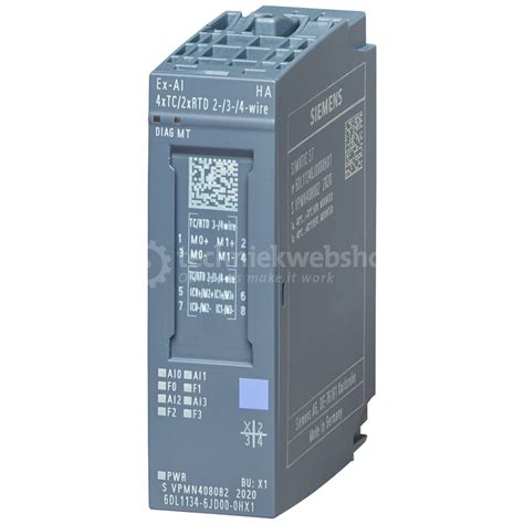 Siemens Industry SIMATIC ET 200SP HA/ET 200SP Ex-AI 4xTC/2xRTD 2-/3-/4 ...