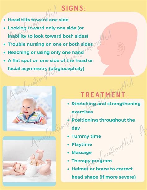 Torticollis Handout For Parents Caregivers Medical Professionals Day