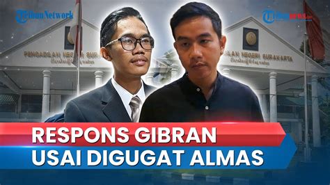 Video Respons Gibran Seusai Digugat Terkait Wanprestasi Oleh Almas