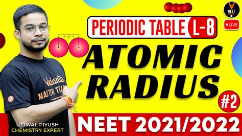 Periodic Table L 8 Atomic Radius Part 2 NEET 2021 Preparation