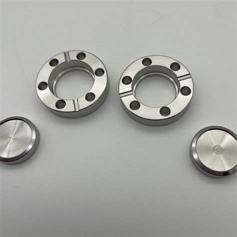 SS304 304L Stainless Steel CF Bored Tapped Flange Vacuum Fittings