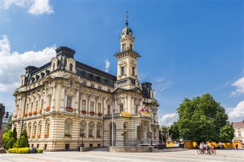 Historic Town Hall On The Market Square Of Nowy Sacz Editorial Image