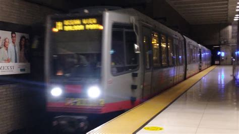 Sf Muni Breda Lrv On Route M Ocean View Car Train