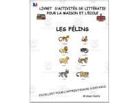 Livret dactivités de littératie et vocabulaire Les félins by Teach Simple