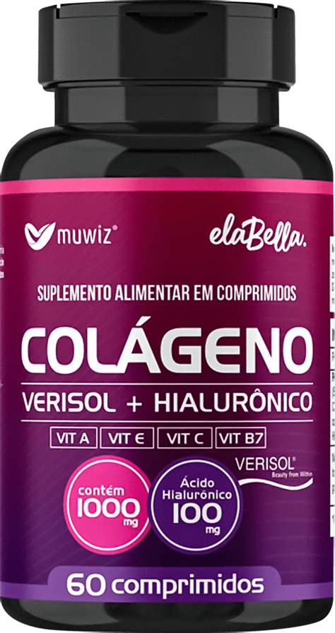 Colágeno Verisol Com Hialurônico 60 Comprimidos 1000mg Muwiz