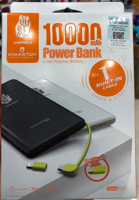 Carregador Power Bank Peining Original Wup Mah Portatil