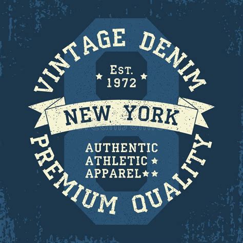 Set Of New York Ny Vintage Graphic For T Shirt Collection Of Original