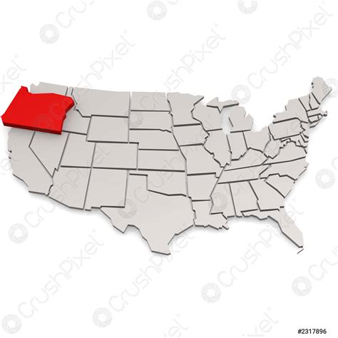 Oregon map - stock photo 2317896 | Crushpixel