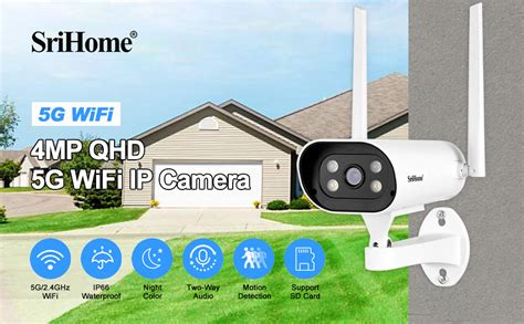 Buy Srihome SH037 Dual Band Wireless WiFi 4MP Ultra HD 1440p Waterproof