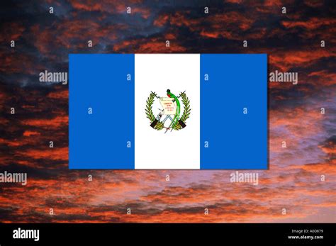 Flag Of Guatemala Stock Photo Alamy