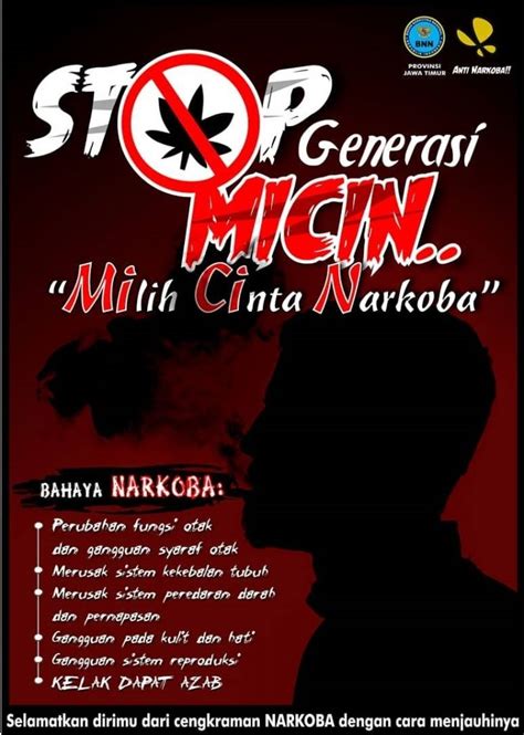 Desain Poster Narkoba Sketsa