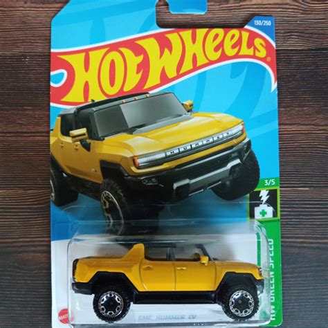 Jual HOT WHEELS GMC HUMMER EV KUNING HW GREEN SPEED Kota Surabaya