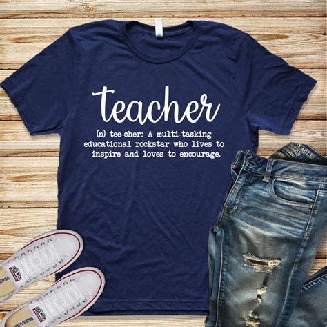 Teacher Definition Shirt Cute Teacher Shirt Fun Teacher Etsy