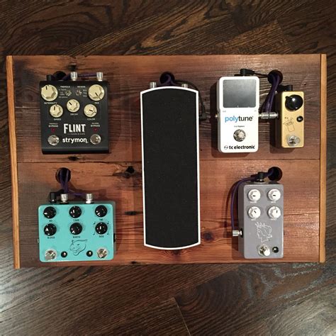 Custom Reclaimed Barn Door Turned Pedalboard Jhs Pedals Strymon