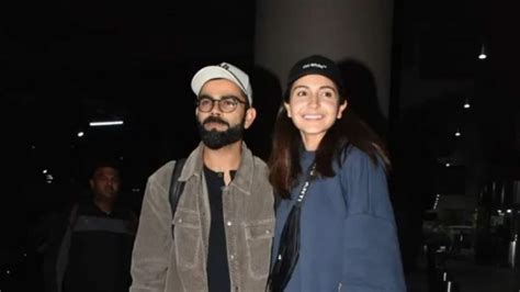 Virat Kohli Snapped With Anushka Sharma At Mumbai Airport Ahead Of