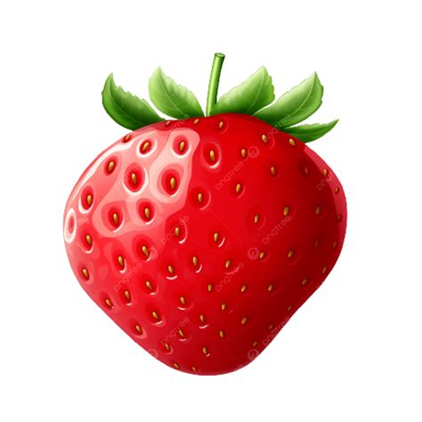 single fruit strawberry cartoon fruit transparent png transparent