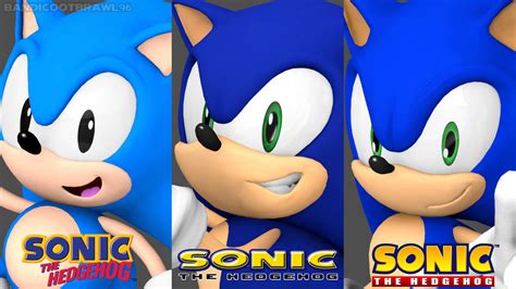 Classic Sonic Dreamcast Sonic And Modern Sonic 2 By Bandicootbrawl96