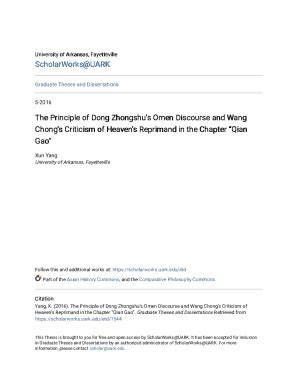 Fillable Online The Principle Of Dong Zhongshu S Omen Discourse And