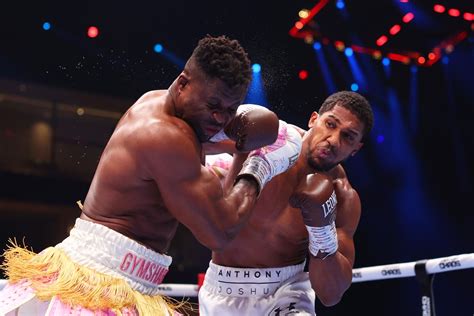 Anthony Joshua beats Francis Ngannou with devastating early knockout to ...