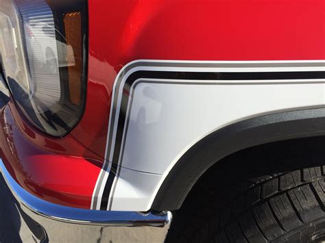 2014 2018 Gmc Sierra 1500 Two Tone Vinyl Stripes Stickers Etsy