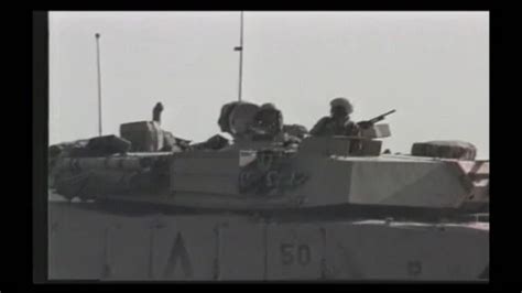 1991 Close up of Abrams Tank crew in Ira... | Stock Video | Pond5