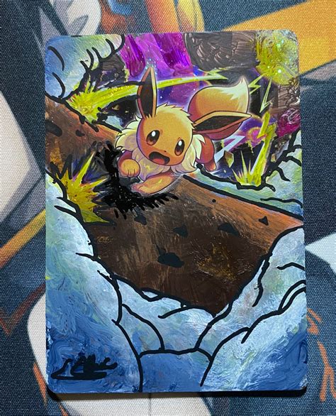 Eevee Pokémon custom artwork card - Vendito