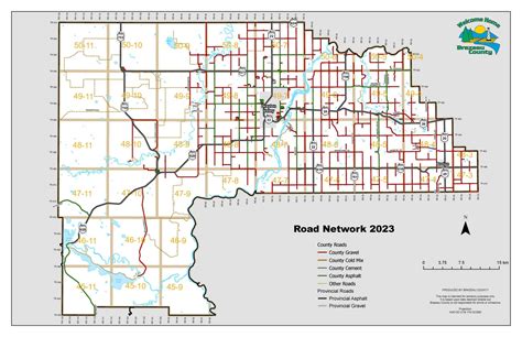 Road network map