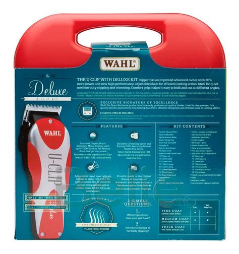 Wahl Rasuradora Deluxe Uclip Perro Kit Piezas Profesional Meses